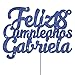 Feliz Cumpleaños Personalizado Cualquier Nombre Y Cualquier Edad Glitter Adorno De Pastel...