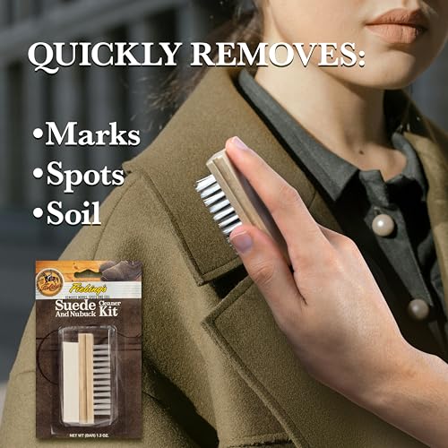 Fiebing'S SCKT00B001Z Suede Shoe Cleaner Kit - Includes Nylon Bristle Brush & Dry Cleaning Bar For Suede & Nubuck - Color Safe Stain Eraser Remove Marks, Restore Nap Finishes On Suede Shoes, Boots thumb #3