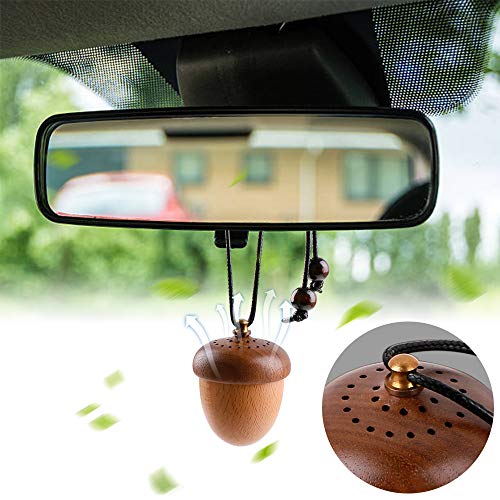 Royaroma Wooden Acorn Essential Oil Car Diffuser Air Freshener Hang Decoration #TOP1