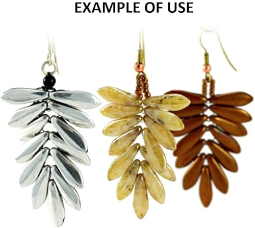 Miniatura 6 de Cuentas de cristal checas, dos agujeros, 0.197 in x 0.630 in, rayas Jet AB, 25 cuentas