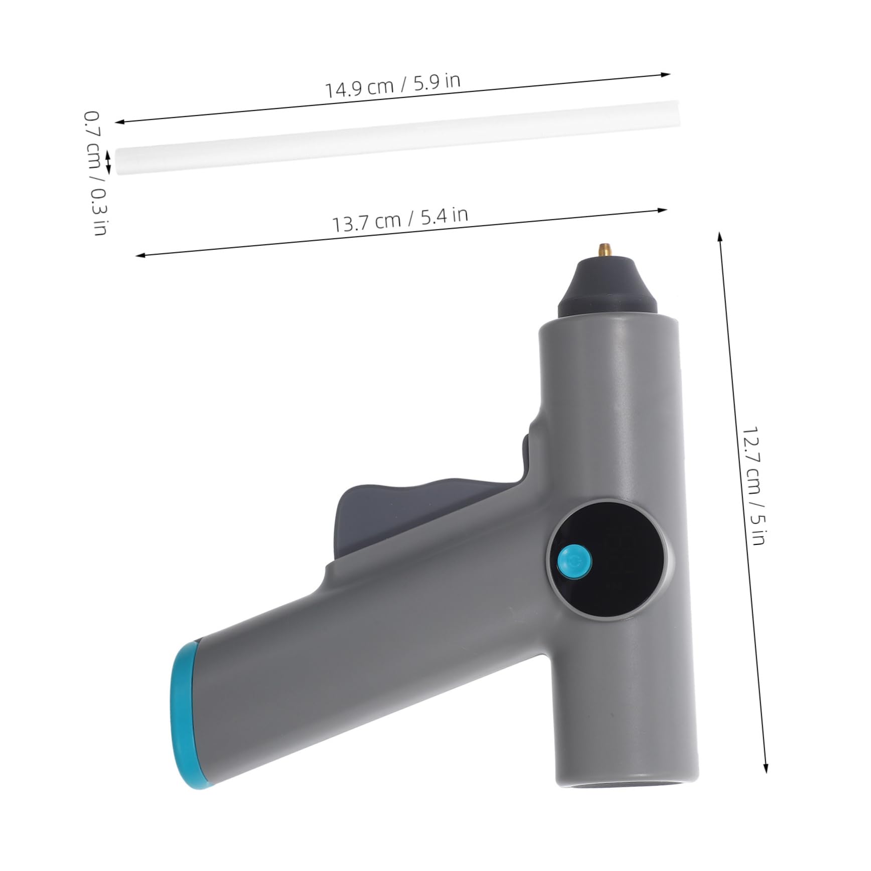 ULTECHNOVO Pistolet à Colle Thermofusible sans Fil avec Bâtons de Colle Contrôle Numérique Température Batterie Rechargeable pour Loisirs Créatifs et Réparations