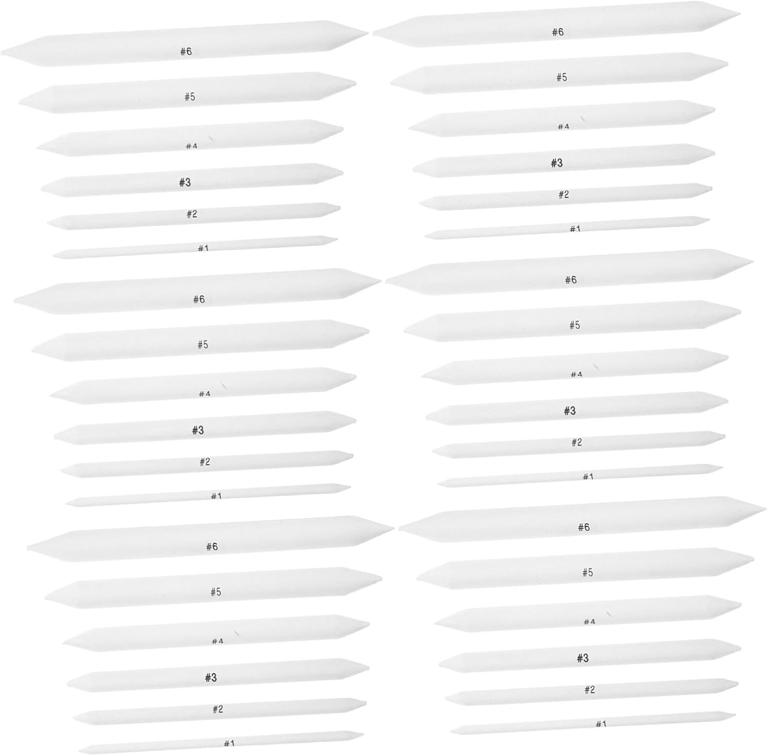 PLAFOPE 42pcs Sketch Blending Stumps for Artists and Students Paper Drawing Smudge Sticks with Precise Correction Smooth Gradient Shading Tools for Charcoal and Pencil Sketching