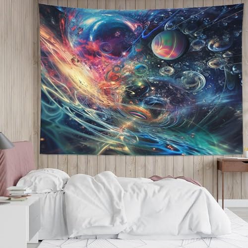 Poster mural grand format ciel étoilé 3D pour transformer un mur blanc de studio ou dortoir - 5