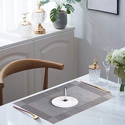 BEYAOBN Tovagliette e Sottobicchieri Set da 12,PVC...