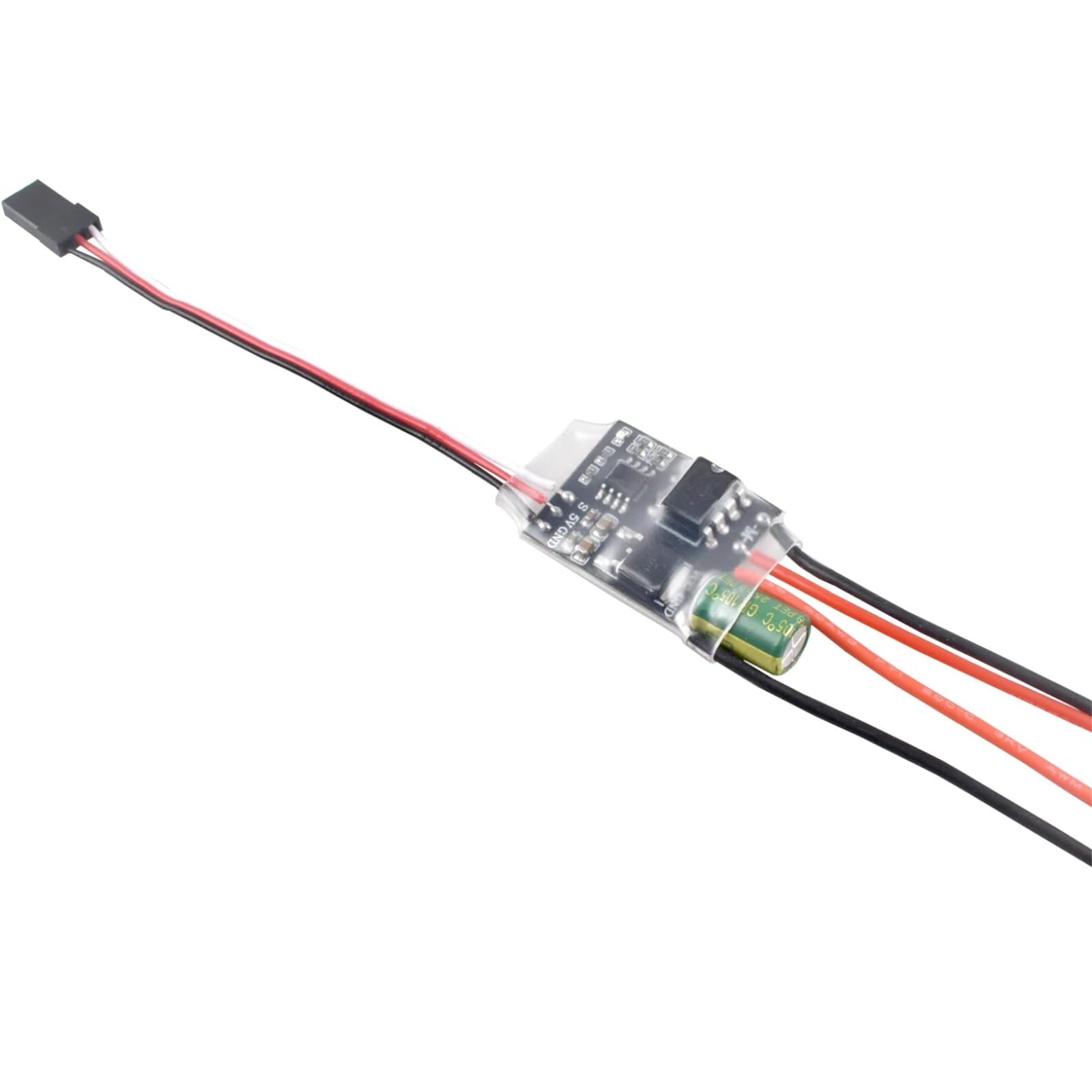 Controlador De Velocidad ESC Cepillado Bidireccional Doble Vía 7A Motor Litio 2S-3S Coche RC Piezas Repuesto Tanque Reemplazo Modificado RC Controlador ESC