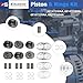 3.0 EXF Engine Overhaul Rebuild Kit w/Connecting Rods & Pistons Bearings Kit Full Gasket Set & Timing Chain Kit Fit For Jeep Grand Cherokee Ram 1500 3.0T V6 - Diesel 2014-2019 68147397AA 68147228AA