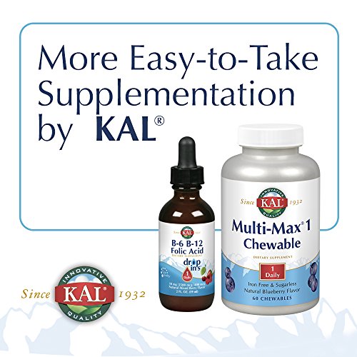 Kal® Calcium Citrate Chewable 500Mg W/ Magnesium & Vitamin D-3 | For Bones, Teeth, Nerve & Muscle Support | Natural Mixed Fruit Flavor | 60 Chewables #TOP5