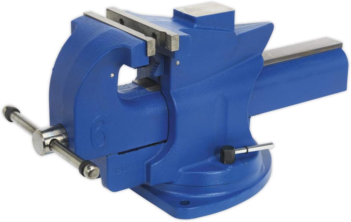 Sealey Qav150 Vice 150Mm Quick Action Swivel Base Cast Iron