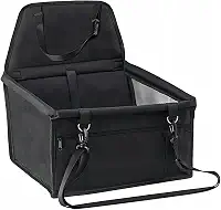Cadeira Cadeirinha Assento De Pet Carro Transporte Cão Gato (Preto, Tamanho Único)
