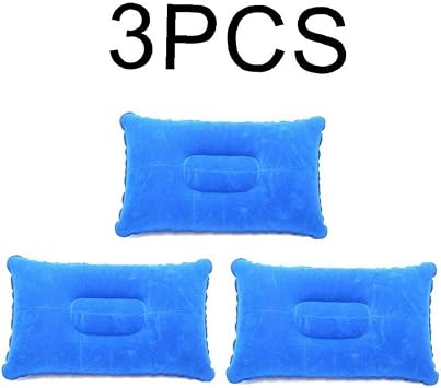 Inflatable Pillow, Air Pillow, Air Pillow, Camping Ultralight Compact Portable Nap Pillow Neck Lumbar Support for Hiking Travel Home Office 3 Pack
