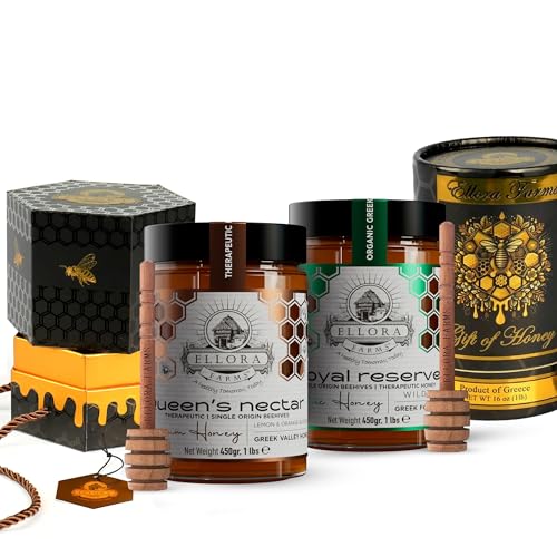 Pack de miel griega orgánica Ellora Farms 2x450g miniatura 1