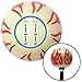 American Shifter 209749 Ivory Flame Shift Knob with M16 x 1.5 Insert (Blue Transfer Case #7)