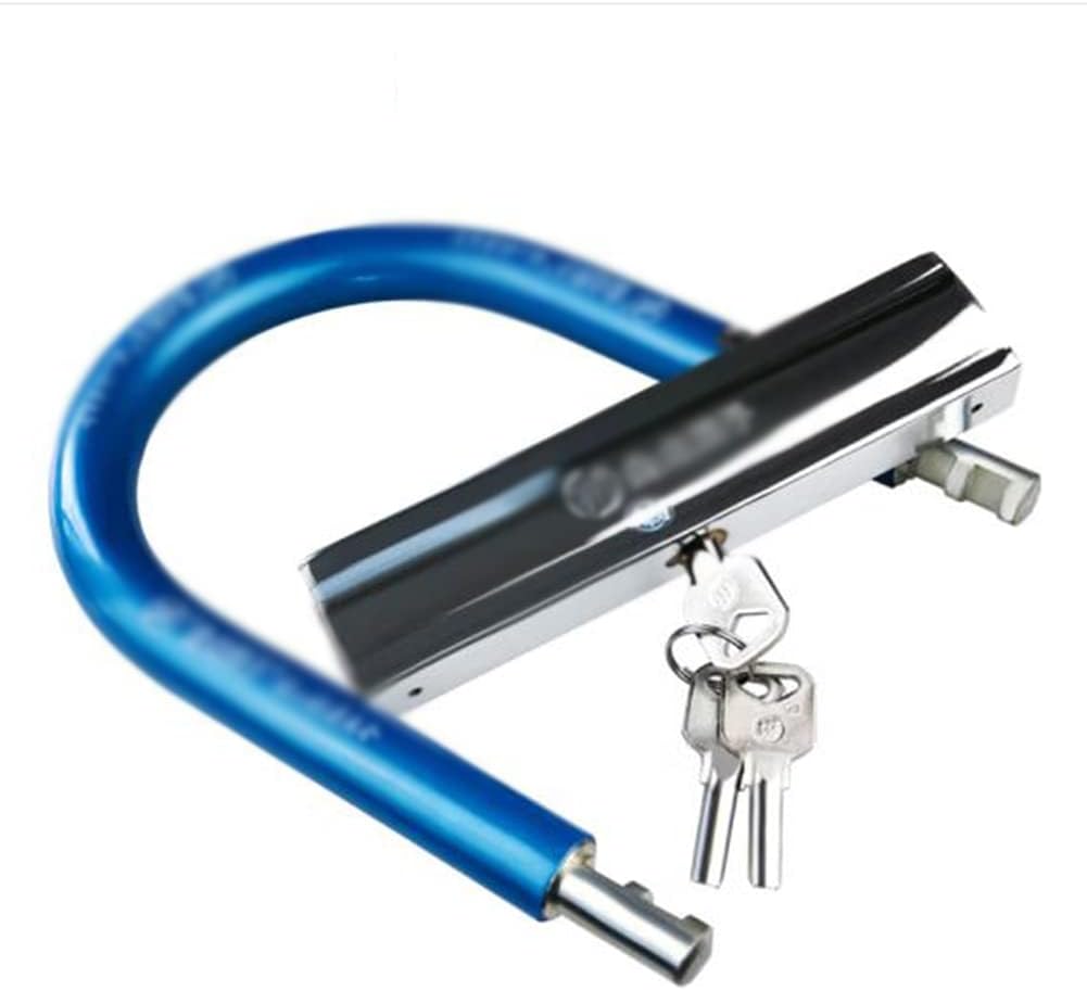 Heavy Locks Heavy Duty Bicycle U-Lock Bicycle Lock U-Lock Cycling Lock Bike Lock Bicycles U Lock Color Blue, Size : One Size U-Locks for Bicycles