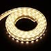 Produktbild XUNATA LED Strip Streifen AC 220V SMD 5050 60leds/m IP67 Wasserdicht mit EU-Stecker für Küche Stairway Home Weihnachten Party Dekoration (Warmweiß, 4m)