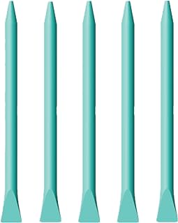 JAJADO 5 Packs Chalk Paste Squeegee Paint Stir Sticks, Screen Printing Squeegee Self Adhesive Stencils Squeegee Rubber Stick Mini Squeegee, Screen Printing Tools for Transfers Chalk Paste or Ink