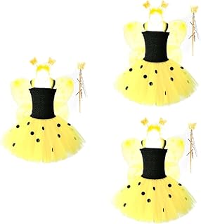 3 Peças Ternos De Vestido Para Meninas Roupas De Meninas Terno De Tule Em Camadas Tutu De Fada Borboleta Kit De Vestido De Fada Saias Para Meninas Saia De Tule Para