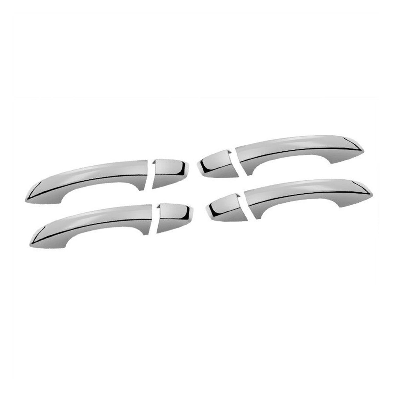 Drezzo Car Exterior Door Handle Car Door Handle Cover Trim Sticker Styling for Skoda for Superb 2009-2013(2 Buttons 2)