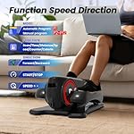 Under Desk Elliptical Machine, Elliptical Leg Exerciser with Bluetooth Speaker, 12 Adjustable Speeds, Auto & Manual Modes, Remote Control & LCD Touchscreen Ideal for Seniors - Image 5