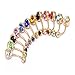 Coolrunner 14G Belly Button Ring Body Jewelry Piercing 12 Pack (Gold Pole)