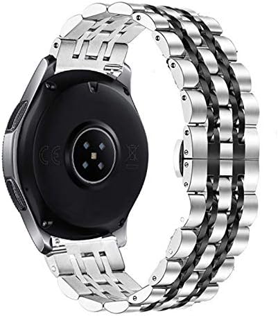 Miniatura 2 de Correa compatible con Samsung Gear S3  Galaxy Watch de 1.81 pulgadas  Galaxy Watch 3 de 1.772 pulgadas, 7 filas de acero inoxidable de repuesto para