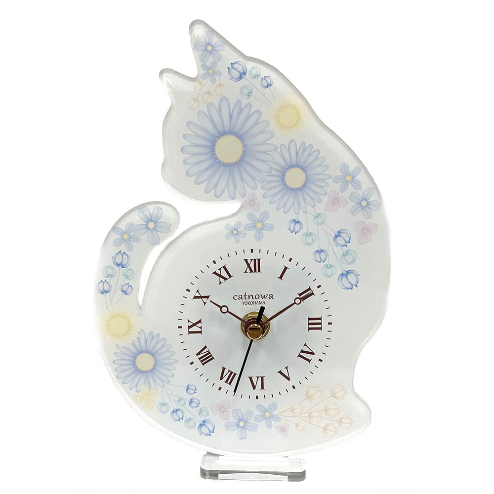 Amazon.co.jp: 猫のハーバリウム風クロック (ブルー) : ホーム&キッチン Amazon.co.jp: 猫のハーバリウム風クロック (ブルー) : ホーム&キッチン