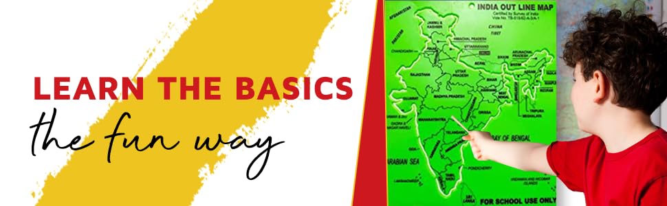 Stencil World Map (22 x 15.5 x 0.5cm) Educational Geography Learning Tool, (World) 3