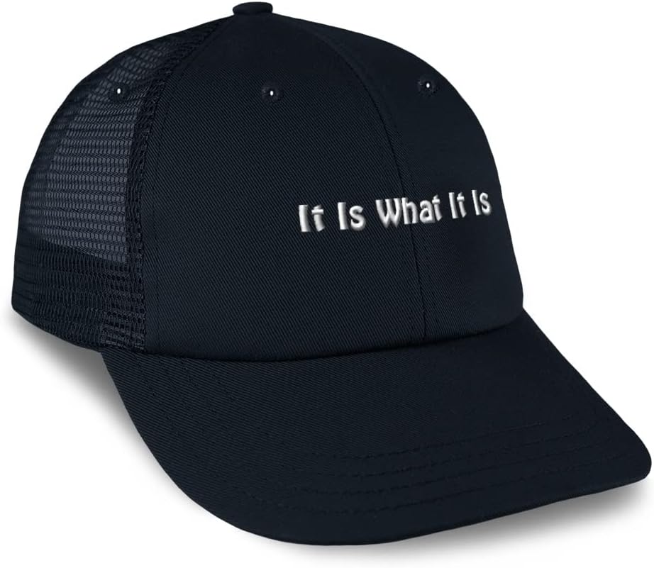 Trucker Hat Baseball Cap It is What It is Cotton Dad Hats for Men & Women