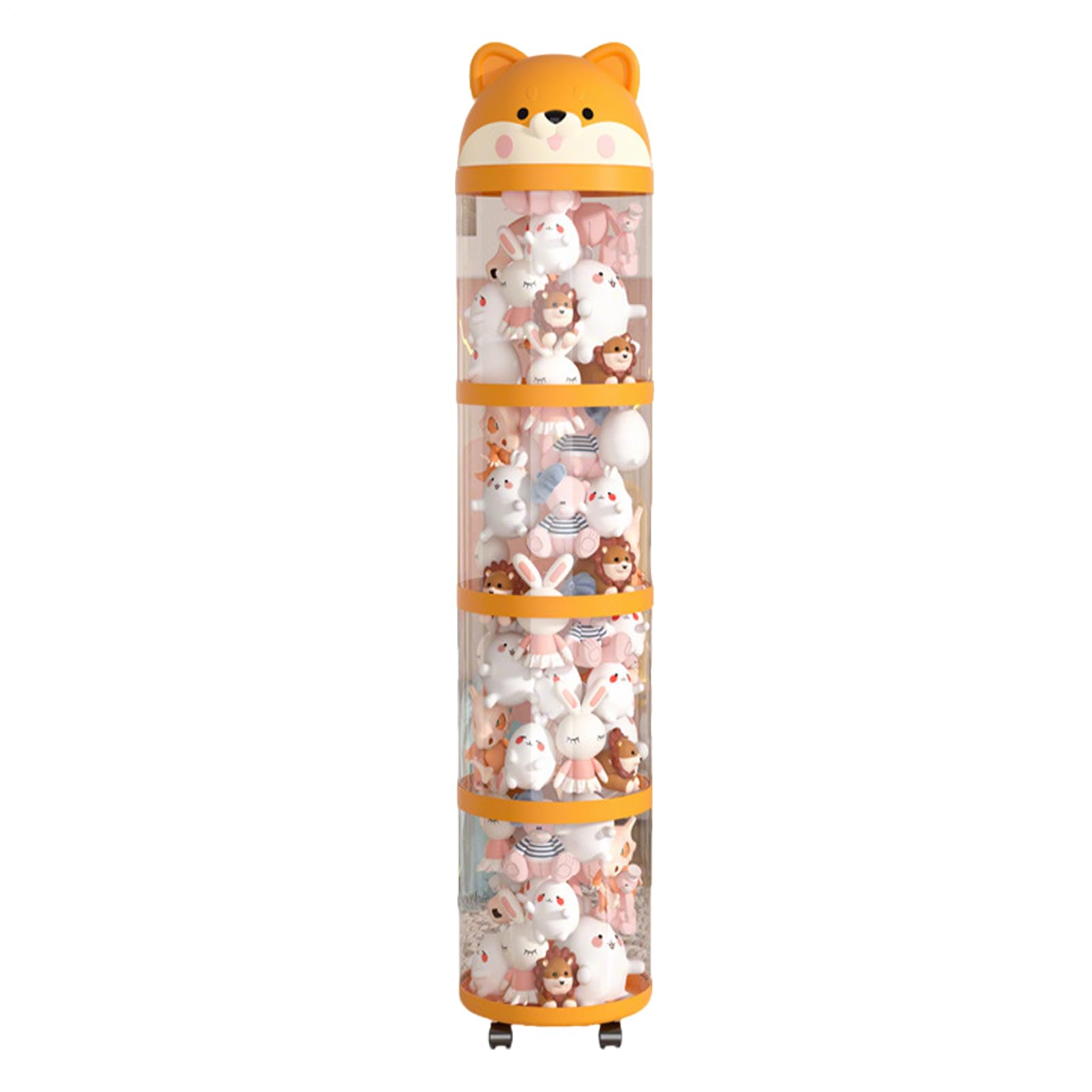 Porta Giocattoli di Peluche - Contenitore Tubolare per Giocattoli di Peluche - Contenitore Trasparente Porta Pupazzi Capienza Decorazione per Camera Bimbi Asilo