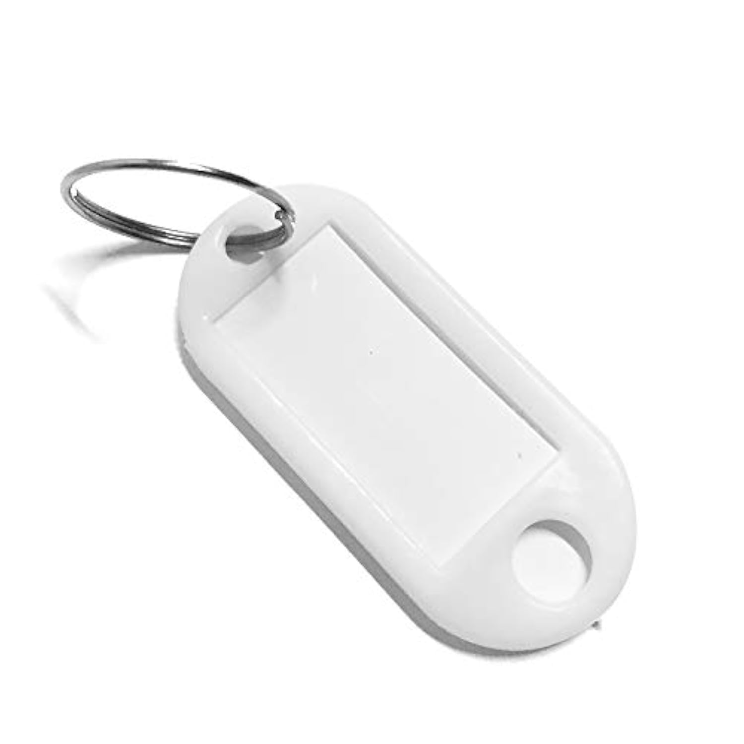 Porte-clés Inscriptibles – Lot De 10 Ou 20 – 8 Couleurs – Plaque Plastique 5,6x3 Cm – Avec Anneau Métal Et Fenêtre - 4