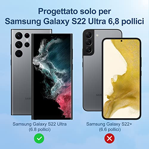 LK Schutzfolie für Samsung Galaxy S22 Ultra, 3 Stück Schutzfolie[Nicht-Glas], Vollständige 3D-Gewölbte Fingerabdruck-ID Displayfolie… – Ansicht 2
