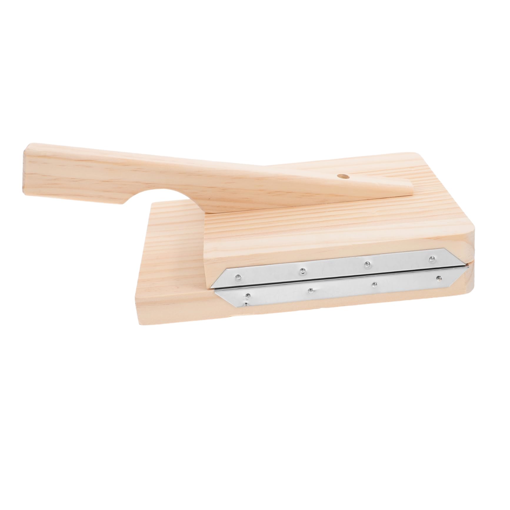Gatuida Pressa per Pasta in Legno per Sfoglia di Ravioli e Gnocchi, Utensile da Cucina in Legno Impugnatura Ergonomica Adatta per Uso Domestico e Ristorante