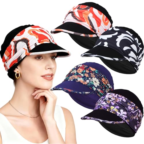 4 Piezas de Gorros Elásticos para Quimioterapia para Mujer miniatura 1