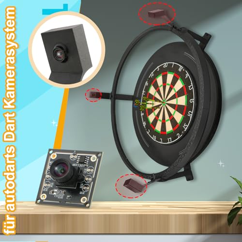 YHX-OU ov9732 Kameramodul 100 Grad für autodarts Dart Kamerasystem 3 Satz 1280x720 30fps Gesichtserkennung Bilderfassung 3M Kabel USB2.0 Ausgang Phone