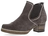 damenstiefel weitschaft xl Weiches Obermaterial Gabor Damenschuhe 76.661.39 Damen Chelsea Boots, Stiefel, Stiefeletten, in Comfort-Mehrweite, mit Reißverschluss, in Übergrößen, mit Optifit- Wechselfußbett Grau (Dark-gr(S.n/AMA/Mi)), EU 8.5