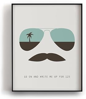 Sammy Hagar | I Can't Drive 55 - Song Lyric Wall Art Print, Modern Minimalist Music Poster, Coastal Decor Artwork (8x10" Unframed Print)