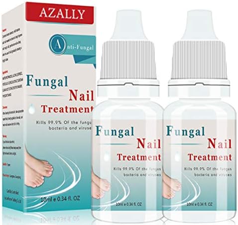 Fungal nail treatment, Nail Fungus Treatment, Anti fungal Nail Solutionโ Kills Fungus on Toenails & Fingernails(2PCS)