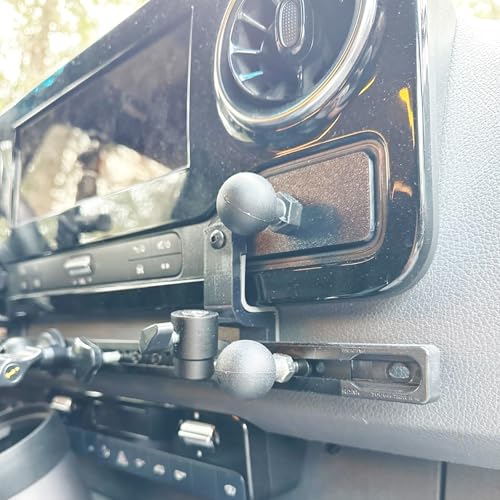 Image of 1 inch Ball Mount with M6 x 1.0mm Threaded Post Compatible with RAM Mounts Socket Arm in B Size for Action Camera /GPS /Bike /Motorcycle /ATV Phone Holder /Rearview Mirror (Black 1)