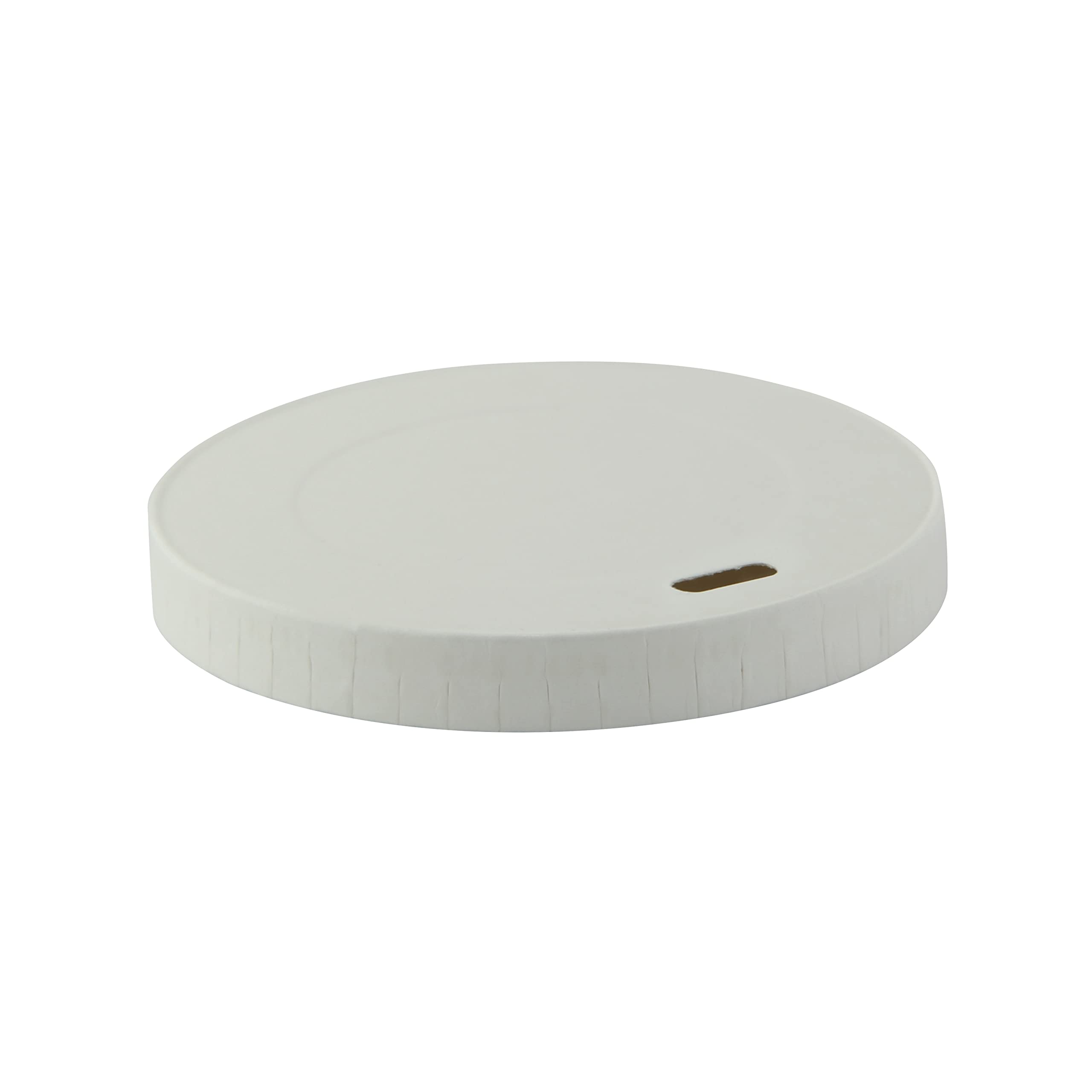 Couvercle à café en papier blanc PacknWood 237ml taille moyenne pour gobelet chaud