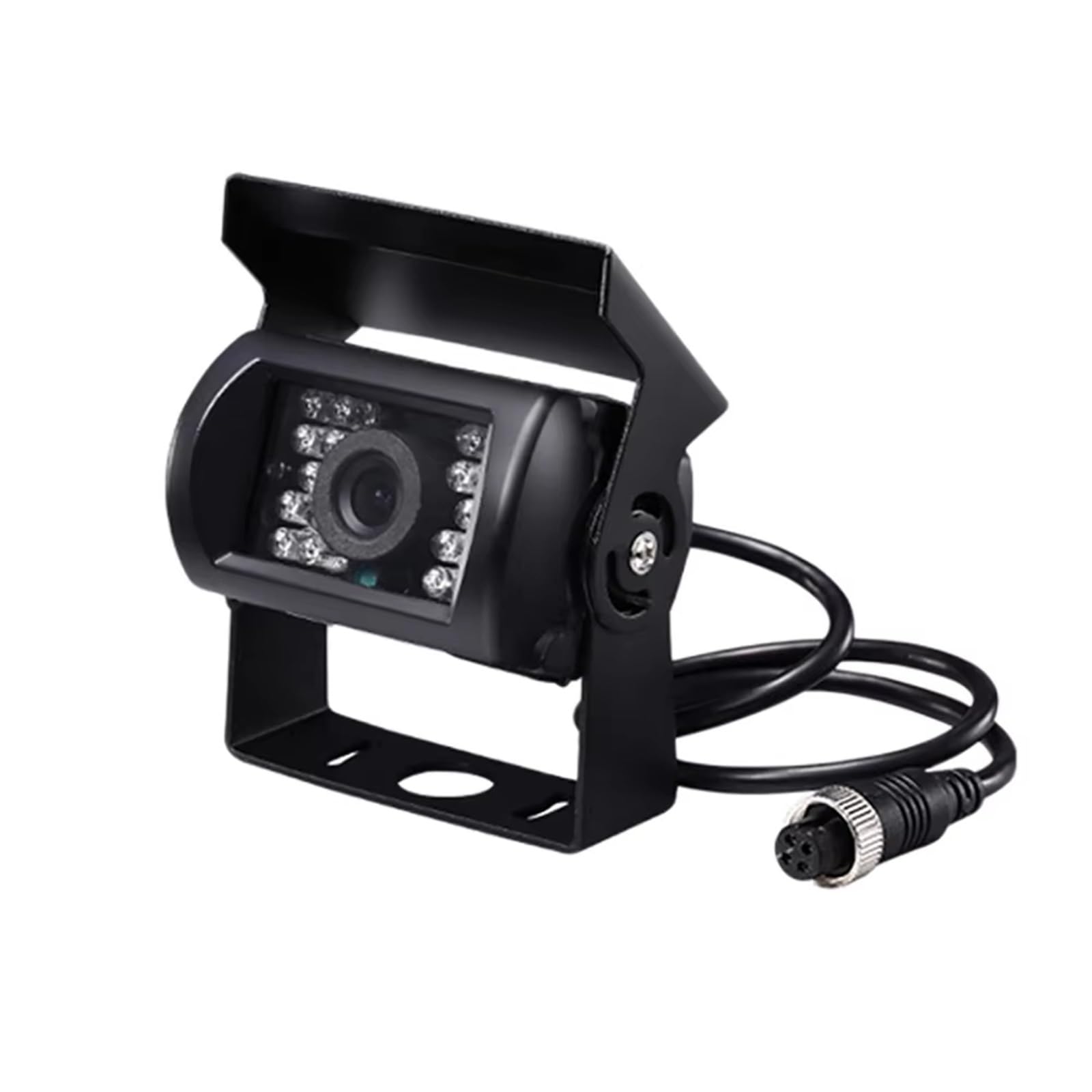 Cámara Trasera Camara Monitor De Visión Trasera para Coche Cámara De Marcha Atrás CCD De 700 TV 18 LED IR 12/24 V para Camión Caravana Y Autobús