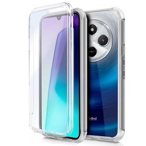 Cool 3D Silicone Case for Xiaomi Redmi 14C / Poco C75 (Transparent Front + Back)