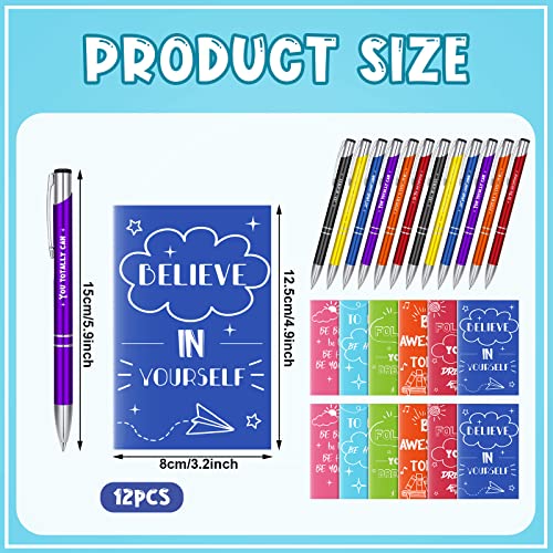 Lot de 24 mini carnets de notes et stylos à bille avec citations amusantes pour adultes - 2