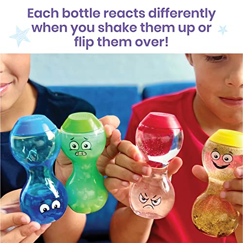 hand2mind Express Your Feelings Sensory Bottles-Primary Emotions, Quiet Toddler Fidgets for Classroom, Calm Down Corner Supplies, Social Emotional Learning, Sensory Toys for Kids with Autism by hand2mind - Image 4