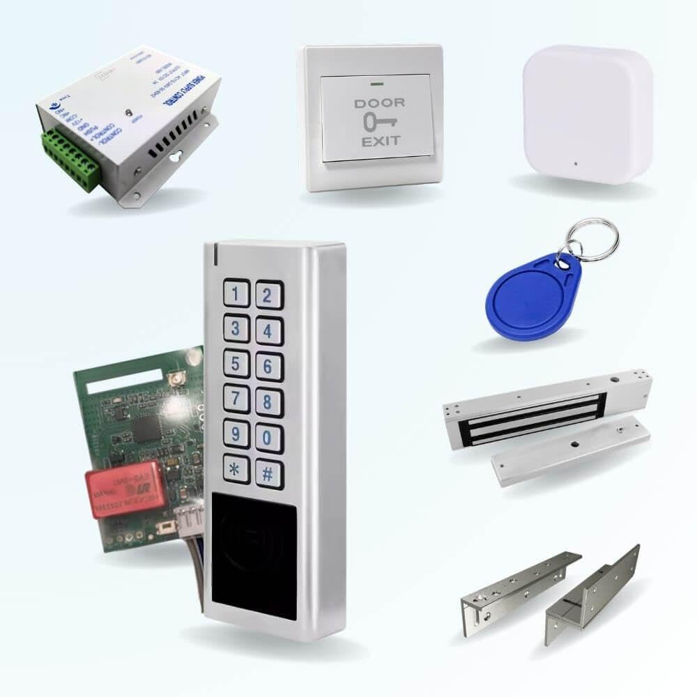 Kit de contrôle d'accès connecté Anti vandalisme LOCKY-14 sans-Fil à Codes, App, Bluetooth