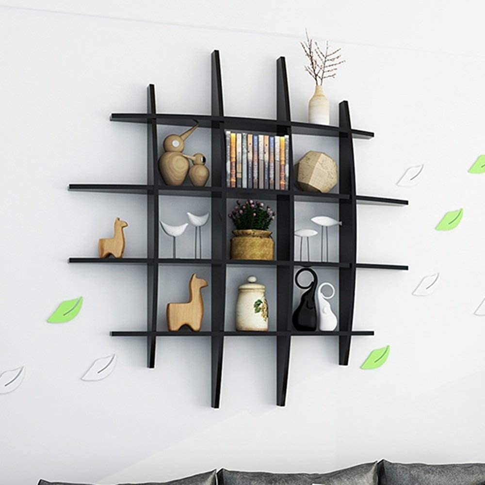 Étagère murale flottante compacte pour rangement de CD et petits espaces