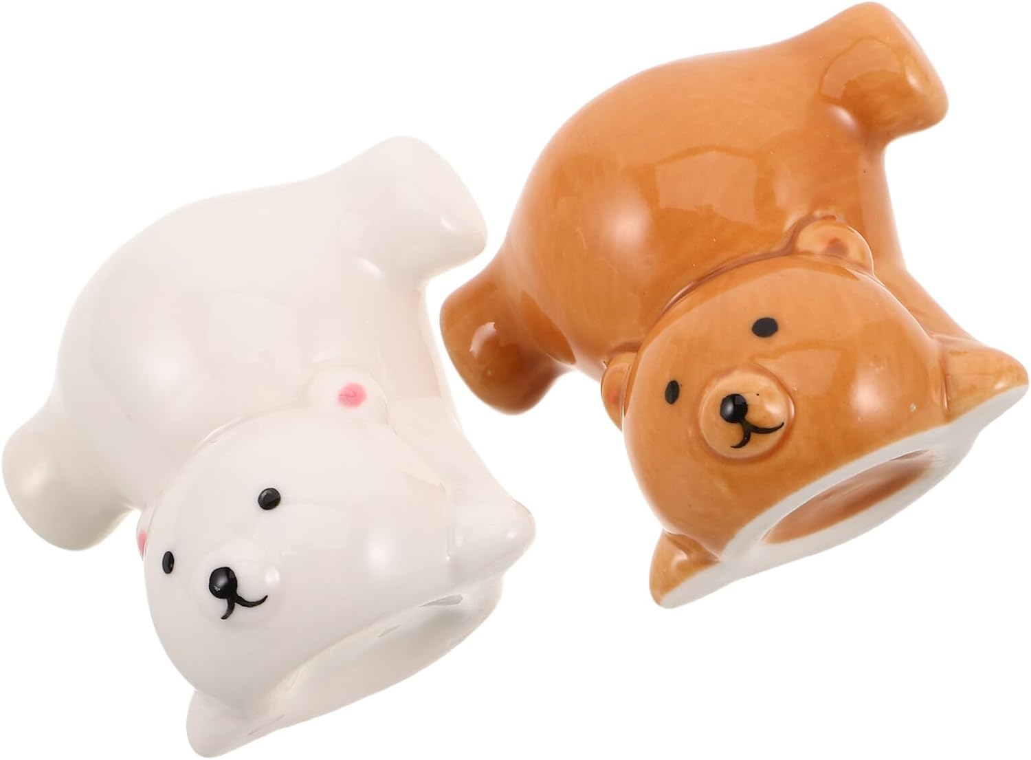 2pcs Cute Cartoon Ceramic Toothbrush Holder Stand for Kids