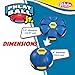 Wahu - PHLAT BALL Junior - Blau - Mini Faltbare Wurfscheibe - Outdoor-Spiele für Kinder ab 5 Jahren - Innovative Ball 10,2cm, Frisbee 15,2cm - Outdoor-Spiele für 2+ Spieler - Mini-Reiseversion