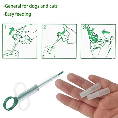 Luenes 3 Pcs Pet Medicine Feeder, Pet Pill Dispenser Dogs And Cats Medicine Feeder With Silicone Soft Tip Tablet Soft Tip Syringe Pet Medical Feeding Dispenser Tool For Small Animal #TOP4