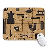 Paket enthalten: 1 * Mauspad. Gaming mouse pad craft nähen verwandte symbole schneider schaufensterpuppe material vintage handarbeiten rutschfeste gummi backing computer mousepad für notebooks maus matten