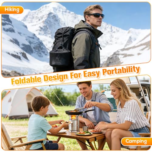 Portable Smokeless Fire Pit, SGZIOO Table Top Fire Pit - Image 6