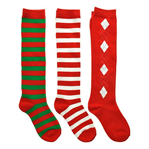 Image of Angelina Novelty Assorted KNEE HIGH Women's Kids Girls Socks